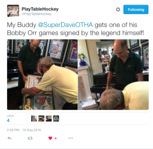 Super Dave K., Table Hockey legend meets NHL HoFer & legend, Bobby Orr!!!