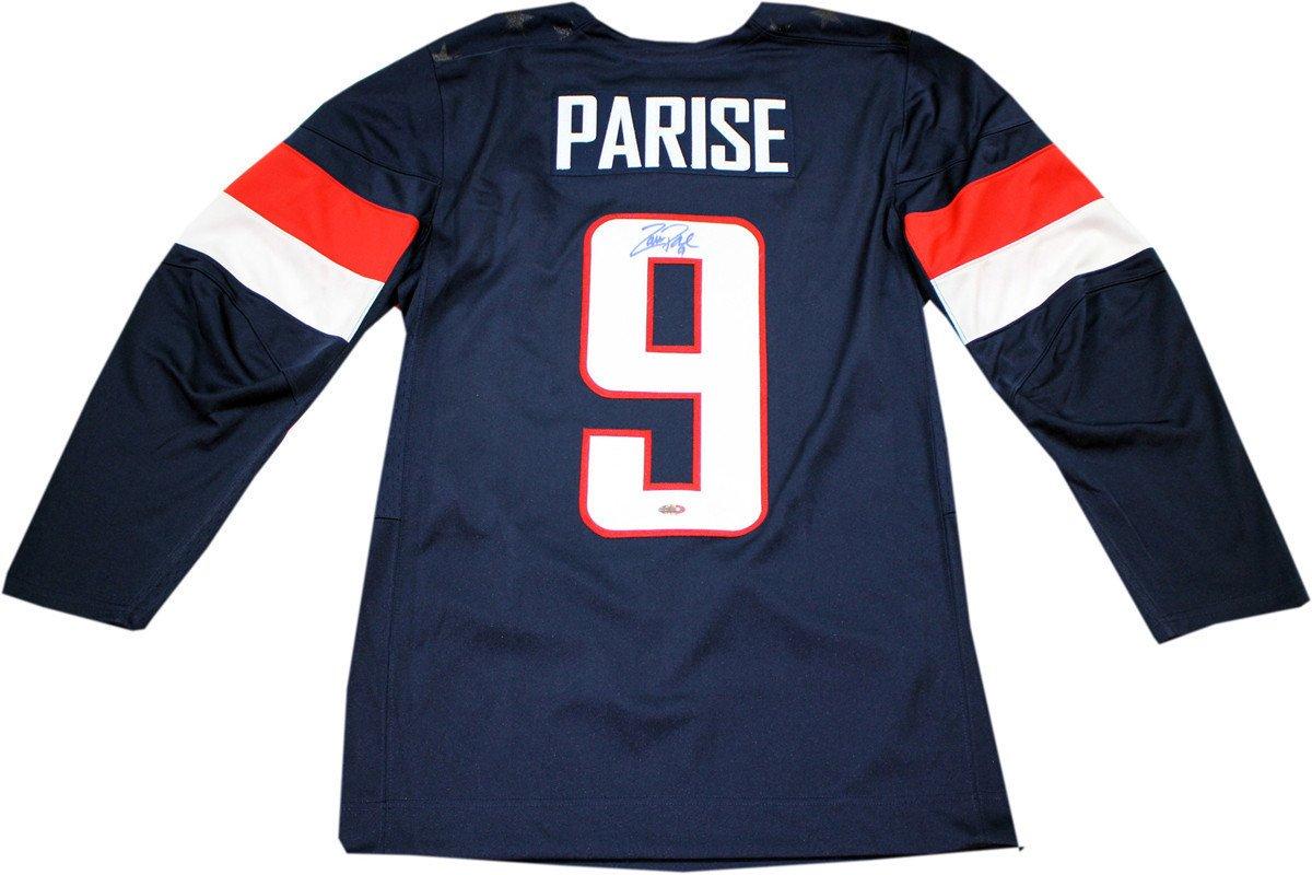 Zach Parise Team USA Hockey Signed 