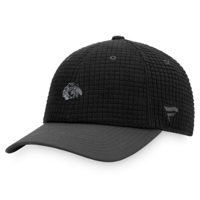 Men's Fanatics Branded Black Chicago Blackhawks Authentic Pro Black Ice Adjustable Snapback Hat