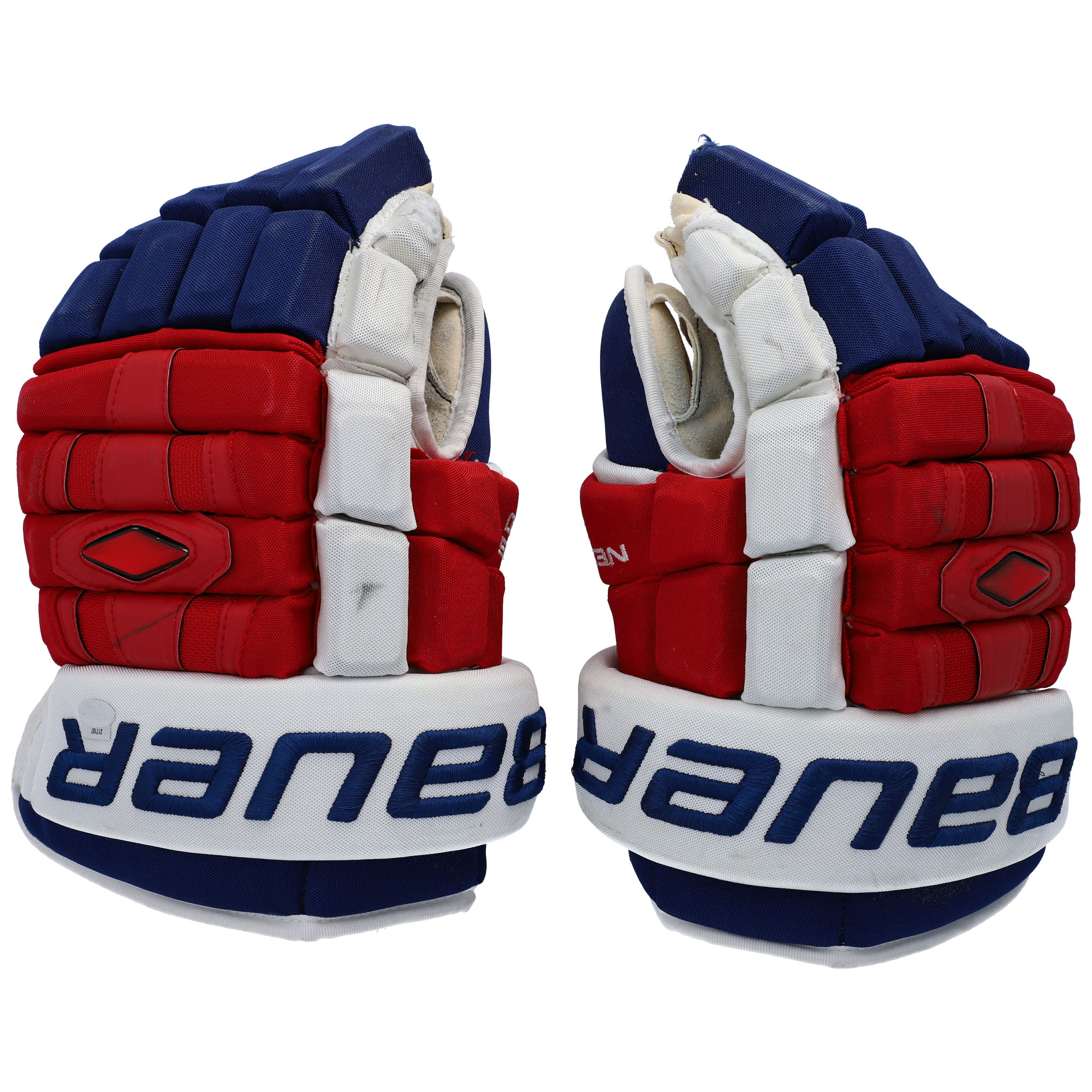 John Moore New York Rangers Game-Used Gloves from the 2014-15 NHL Season