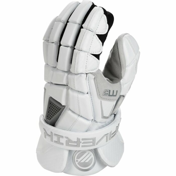 Maverik Adults' M5 2023 Lacrosse Gloves White, Large - Lacrosse Equipment at Academy Sports