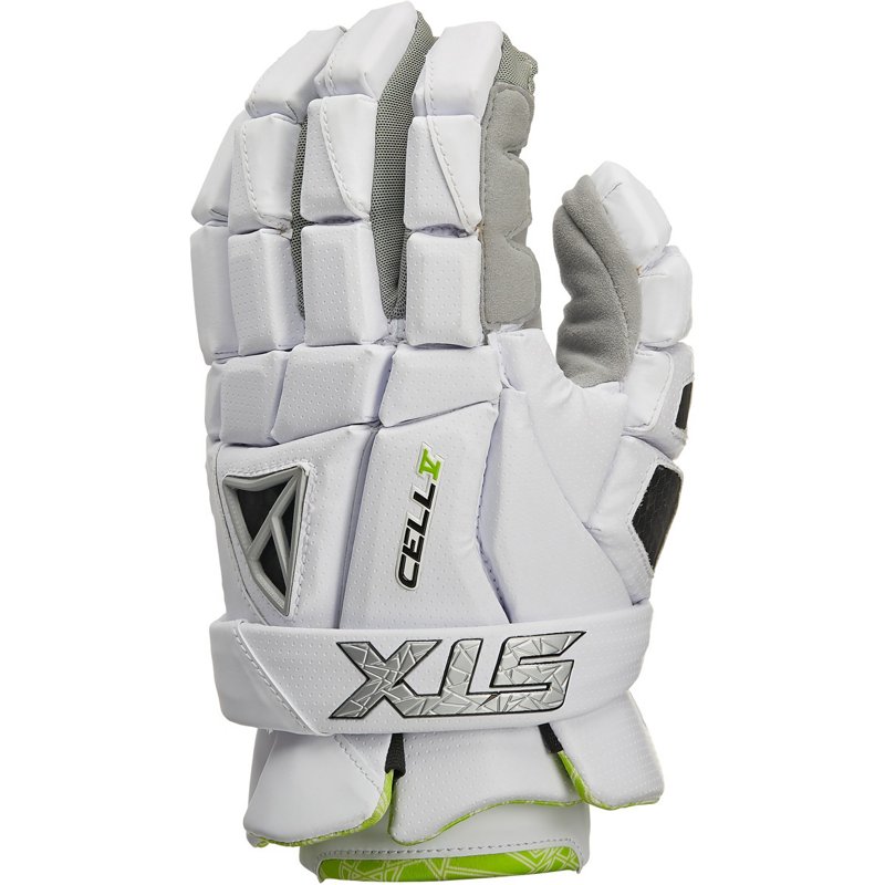 STX Cell 5 Lacrosse Gloves White, Medium - Lacrosse Equipment at Academy Sports