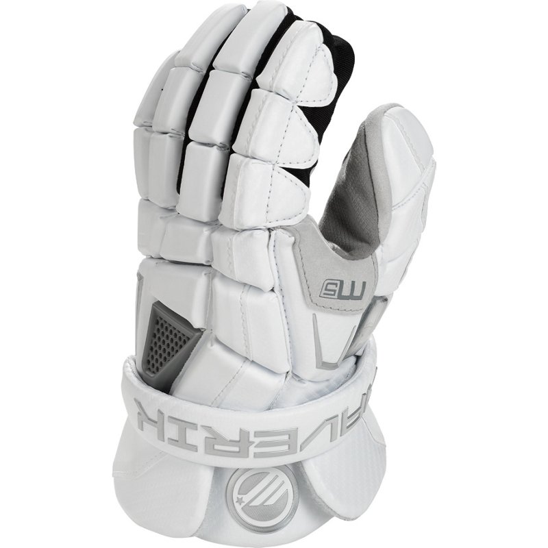 Maverik Adults' M5 2023 Lacrosse Gloves White, Medium - Lacrosse Equipment at Academy Sports